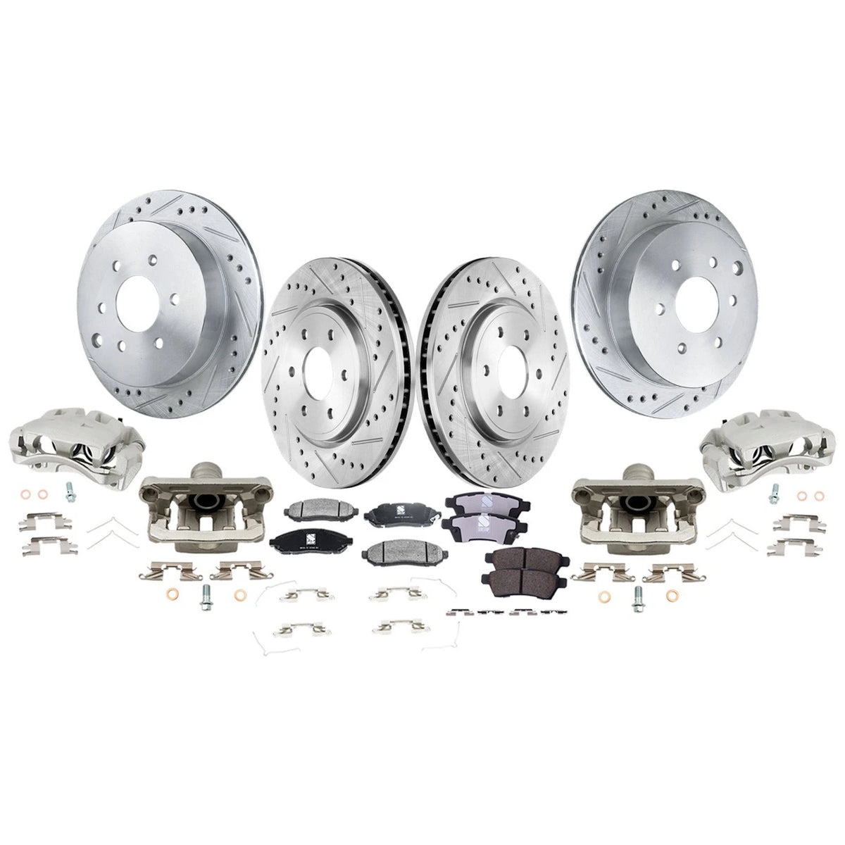 4-Wheel Brake Kit with Calipers for Nissan Frontier Xterra (2005–2019)