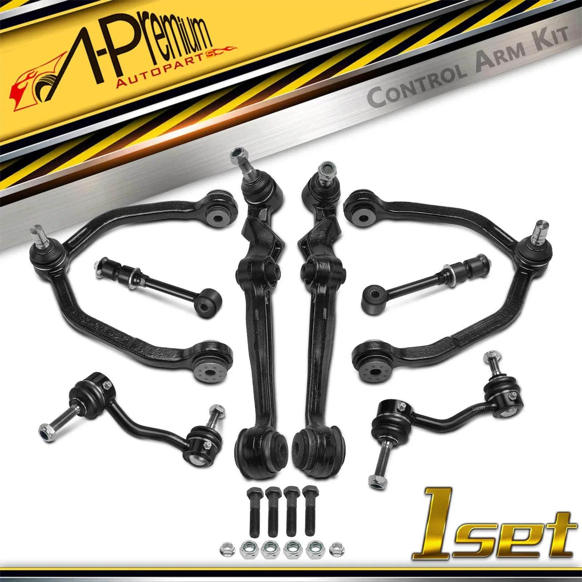 Set of 8 Control Arm Sway Bar Links for Mercury Cougar (1993–1997)