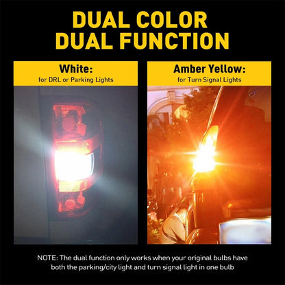 Switchback LED Turn Signal Lights 3157 - Pair of 2