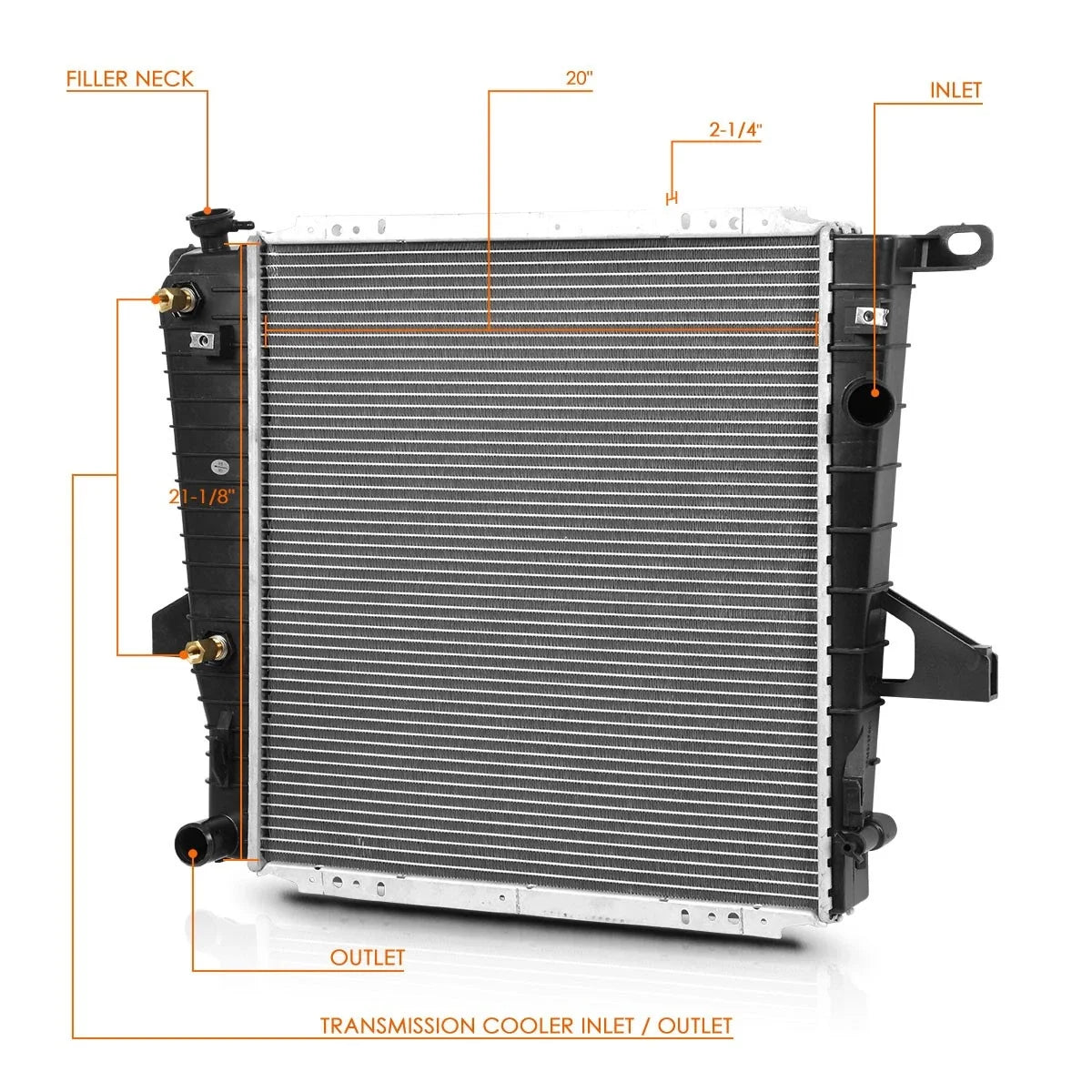 Aluminum Core Radiator for Ford Explorer 4.0L (1995–2000) DPI-1728