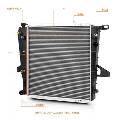 Aluminum Core Radiator for Ford Explorer 4.0L (1995–2000) DPI-1728