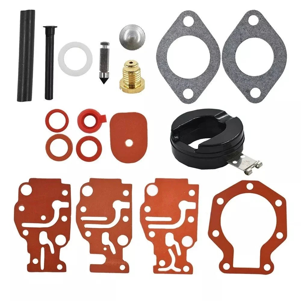 Carburetor Repair Rebuild Kit for Johnson/Evinrude 6hp 8hp 9.9hp 15hp 20hp (Year Unspecified)