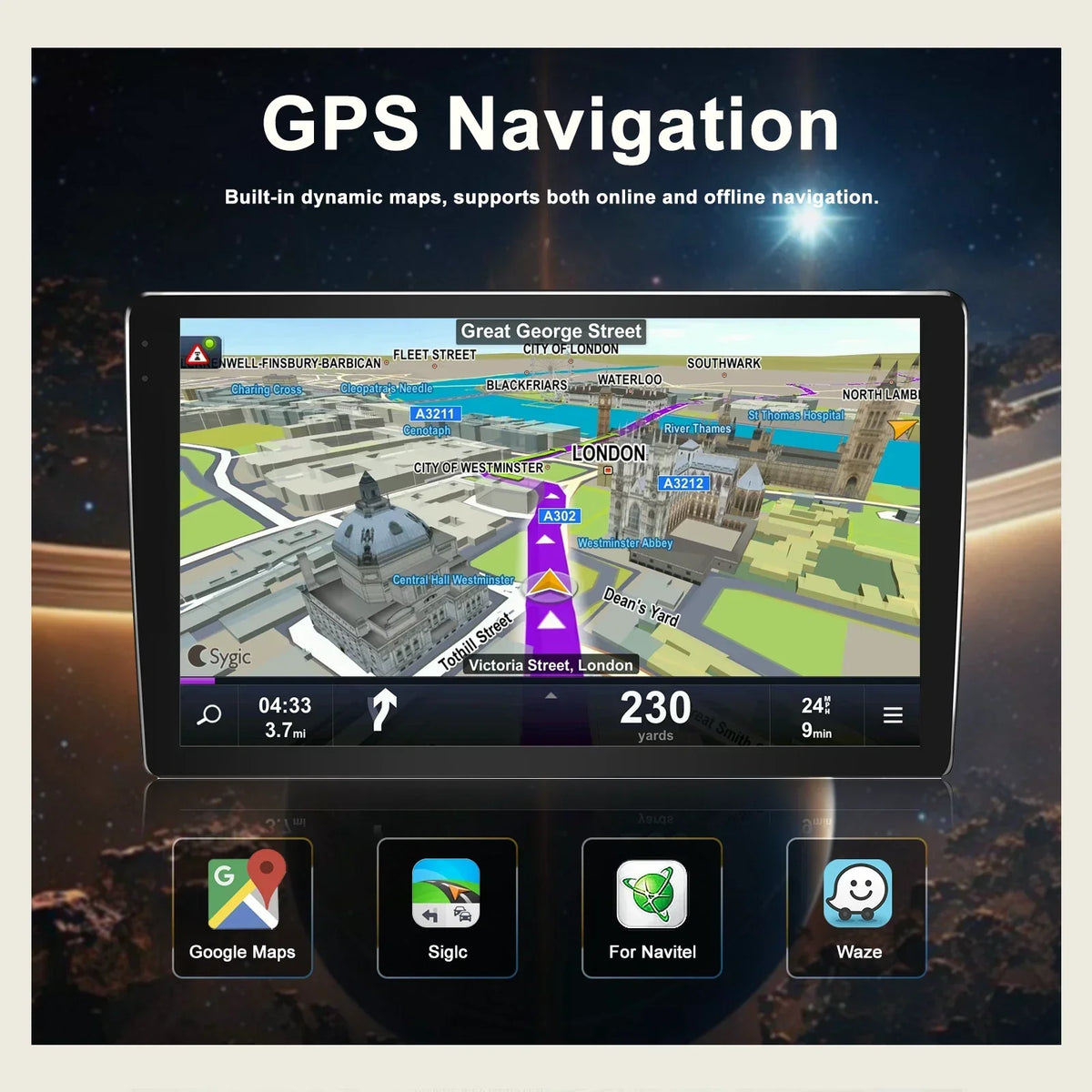 Car Radio GPS DSP 64GB Android Head Unit for Ford Ranger 2012-2015