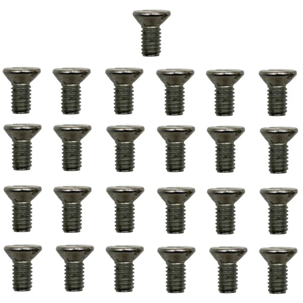 25 Pack Bed Knife M6-1.0 Flat Head Screws for John Deere (Fits )