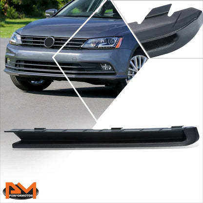 Black Fog Light Cover Filler for 2015-2018 Volkswagen Jetta - Left Side