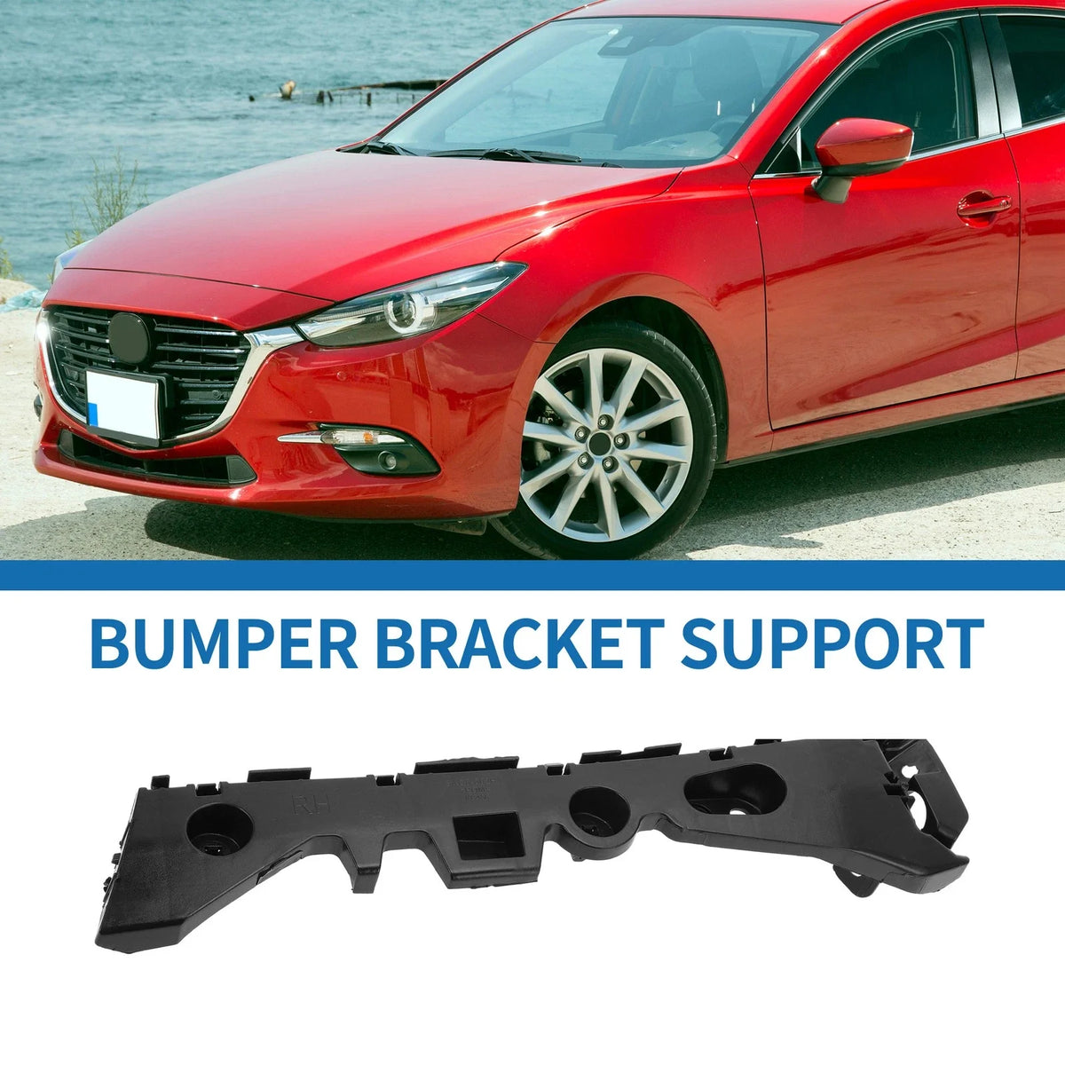 1pc Right Side Rear Bumper Retainer Bracket for Mazda 3 Axela (2014–2021)