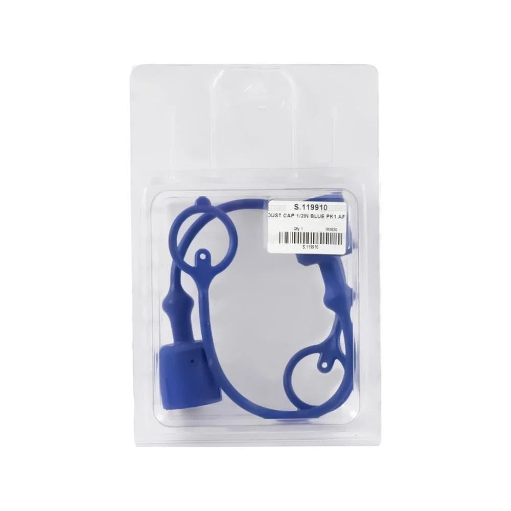 Set of 2 Dust Caps 1/2'' Blue for TF12 Male Coupling (S.119910)