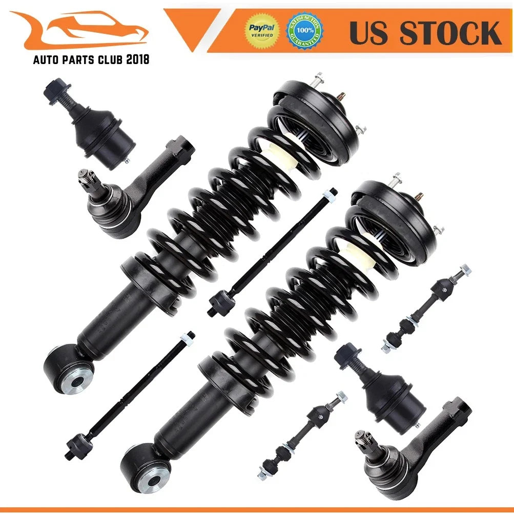 Strut Assembly with Springs, Sway Bar & Tie Rods for 2005 Ford F-150