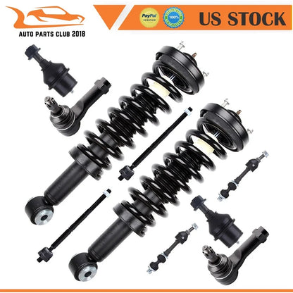 Strut Assembly with Springs, Sway Bar & Tie Rods for 2005 Ford F-150