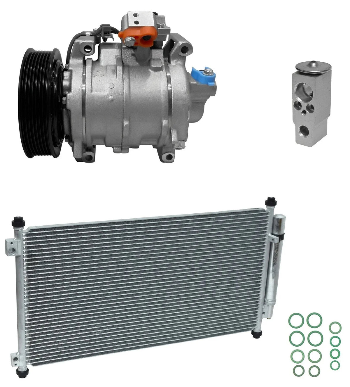 A C Compressor Kit With Condenser for Honda Accord 2.4L (2009–2012)