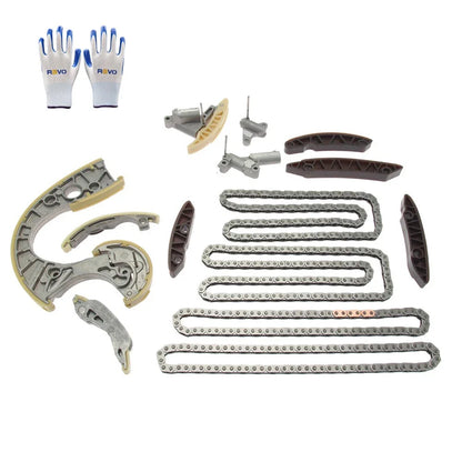 14pc Timing Chain Kit with Tensioner & Guide for Audi S4 2004-2009