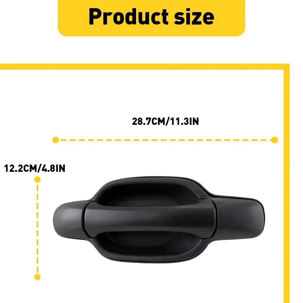 Rear Left Exterior Door Handle for Chevrolet Colorado (2004–2012) Black