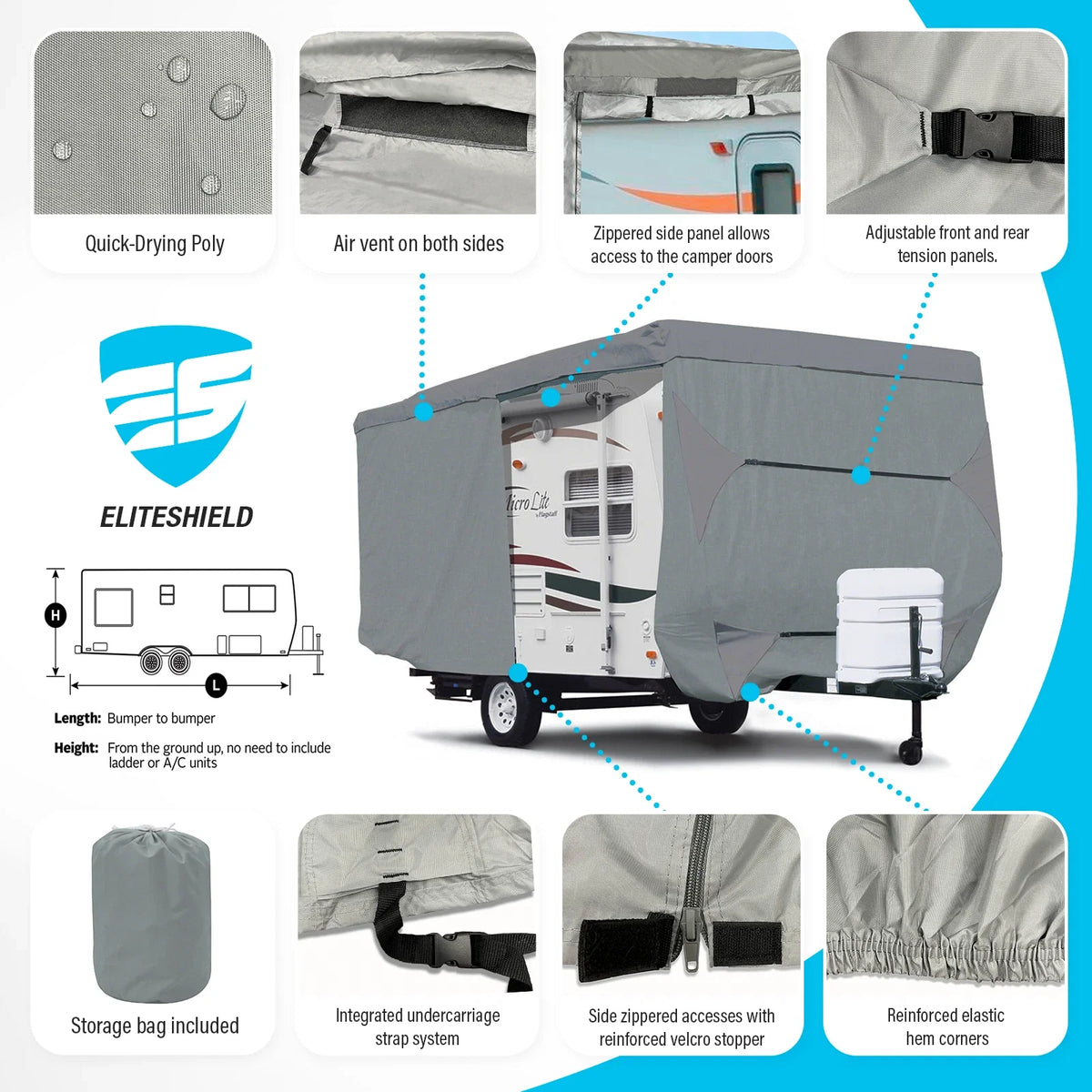 Waterproof Storage Cover for Heartland Mallard M335