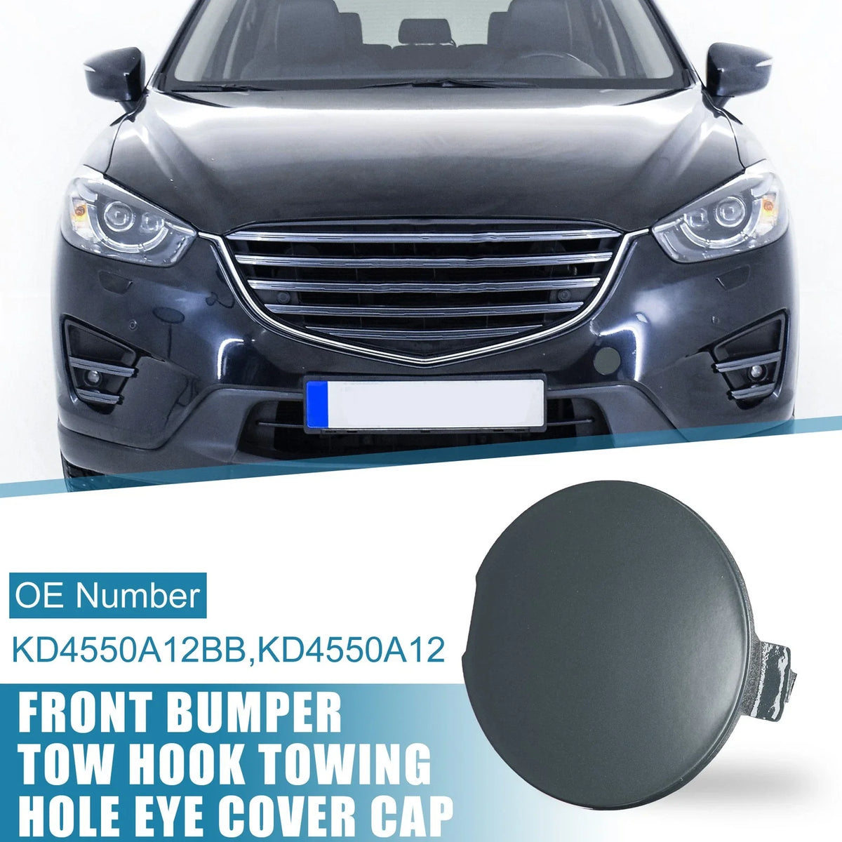 Tow Hook Cover for Mazda CX-5 (2013–2016) - Gray