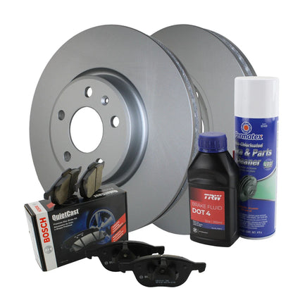 Front Brake Pads & 320mm Rotors Kit for Audi A4 A5 A6 Q5 (2008–2016)