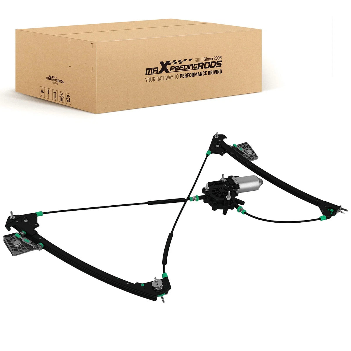 Front Left Window Regulator & Motor Assembly for Chevrolet Corvette (1997–2004)