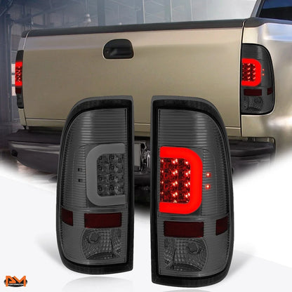 Smoked 3D LED C-Bar Tail Light for 2008–2016 Ford Super Duty