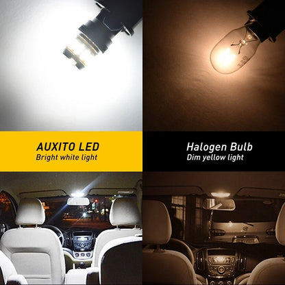 T10 168 2825 194 LED License Plate Light Bulbs by AUXITO 6500K