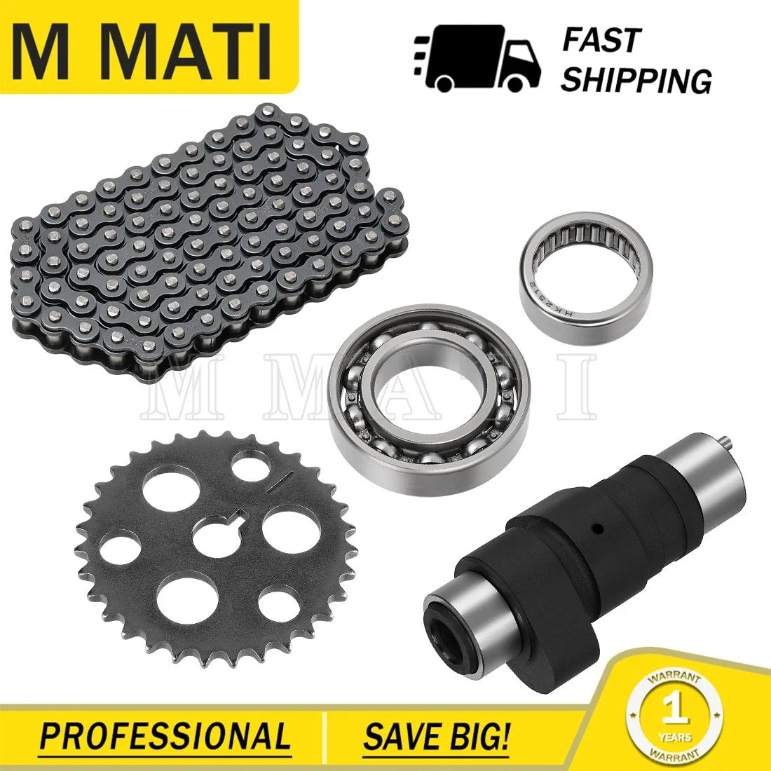 Camshaft Kit for Yamaha Moto-4 350 YFM350 (1989–1995) 5UH-12170-00-00