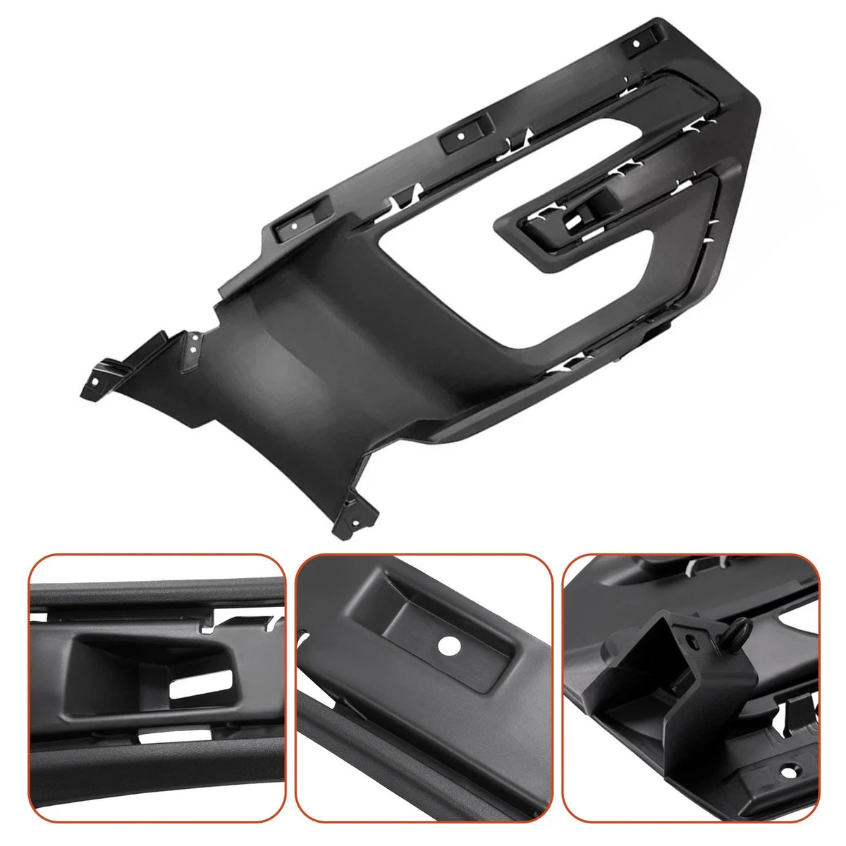 Fog Light Bezel Cover Trim Set for 2016-2017 Ford Explorer Front Bumper