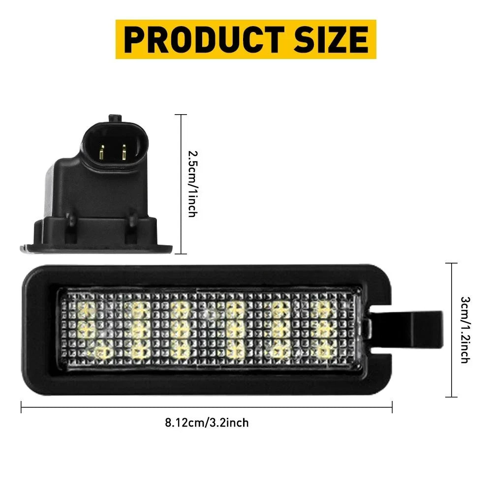 LED License Plate Light Lamp Assembly for Dodge Charger Challenger 300 (2011–2023)