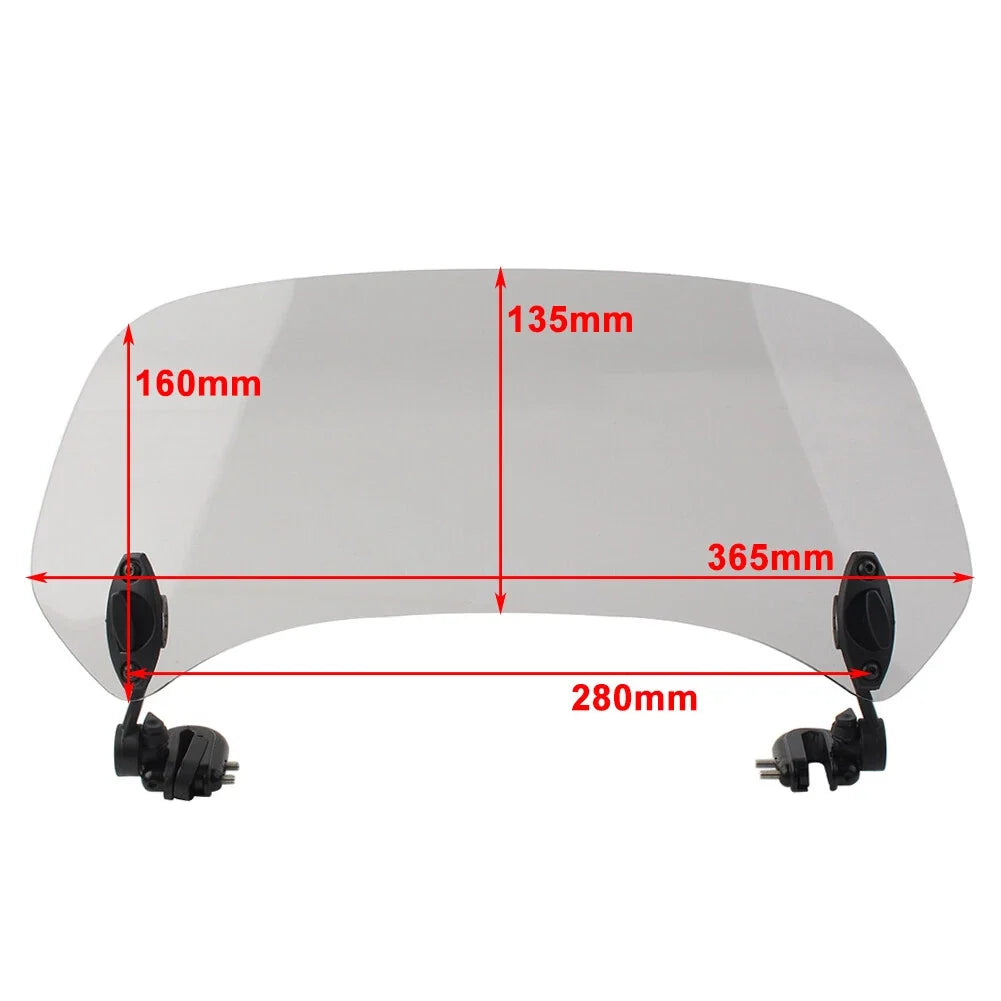Adjustable Windshield Extension Spoiler Deflector for