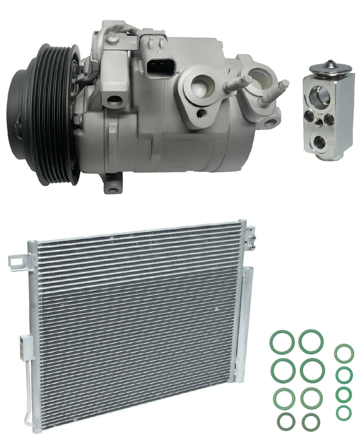 AC Compressor Kit with Condenser for Jeep Grand Cherokee 6.4L (2018–2018)