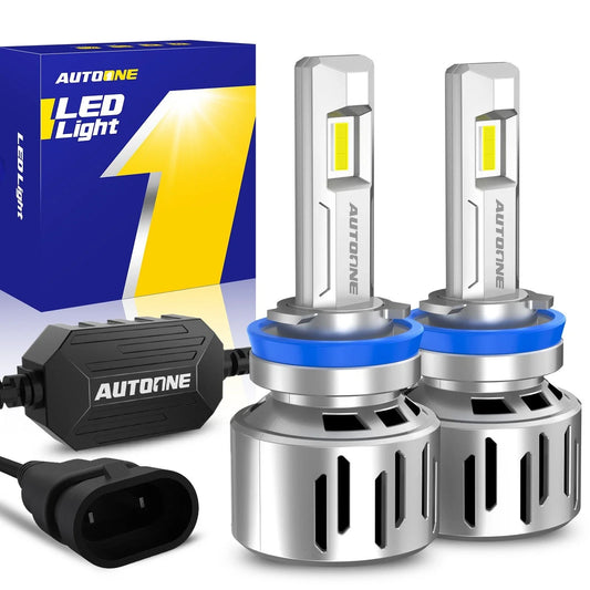 2X H8 H11 LED Light Bulbs Kit 6500K 8200LM High/Low Beam 96W