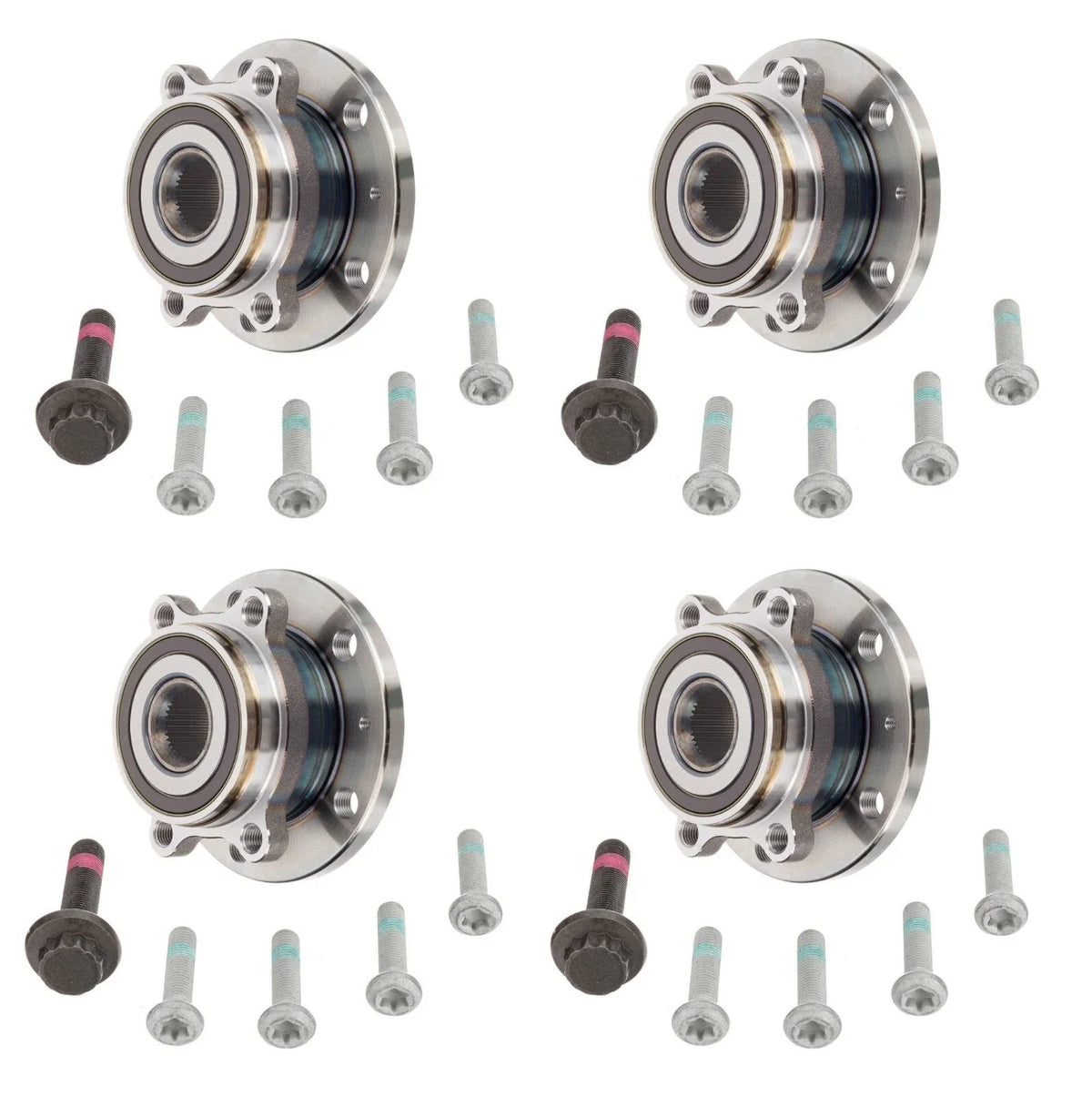 FAG Front & Rear Wheel Bearing Kit for Audi A3 Quattro TT Quattro VW R32 (2006–2013)