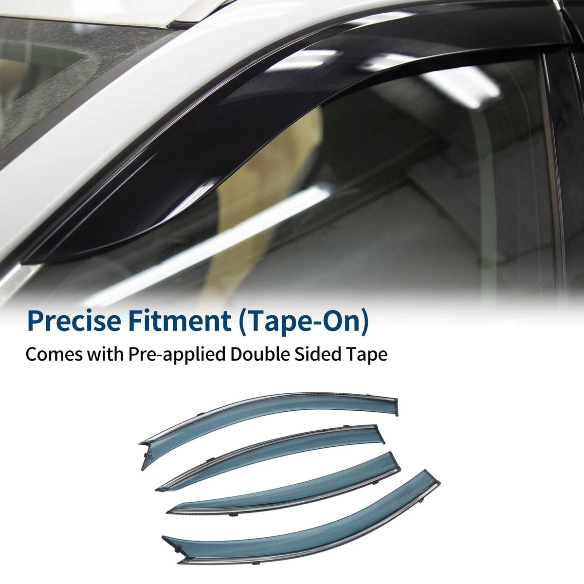 Set of 4 Window Deflectors for Mazda 3 Sedan (2004–2009)