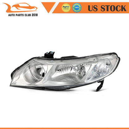 Chrome Housing Headlights Assembly L+R for Honda Civic Sedan (2006–2011)