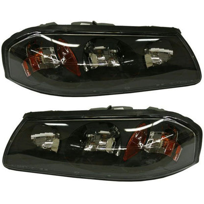 Headlight Set of 2 for Chevrolet Impala (2004–2005) with Bulb