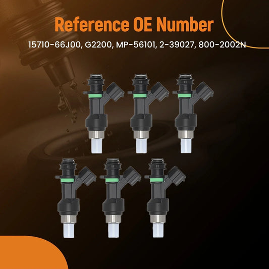 6 Pack Fuel Injectors Kit for Suzuki Grand Vitara 2.7L V6 (2006–2008) 15710-66J00