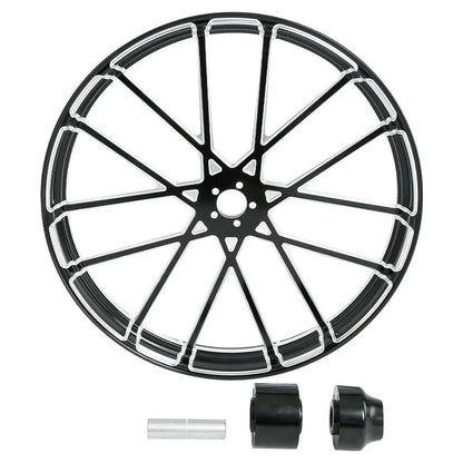 Front Wheel Rim Hub 30" x 3.5" CNC Single Disc for Harley Road King 1997-2021