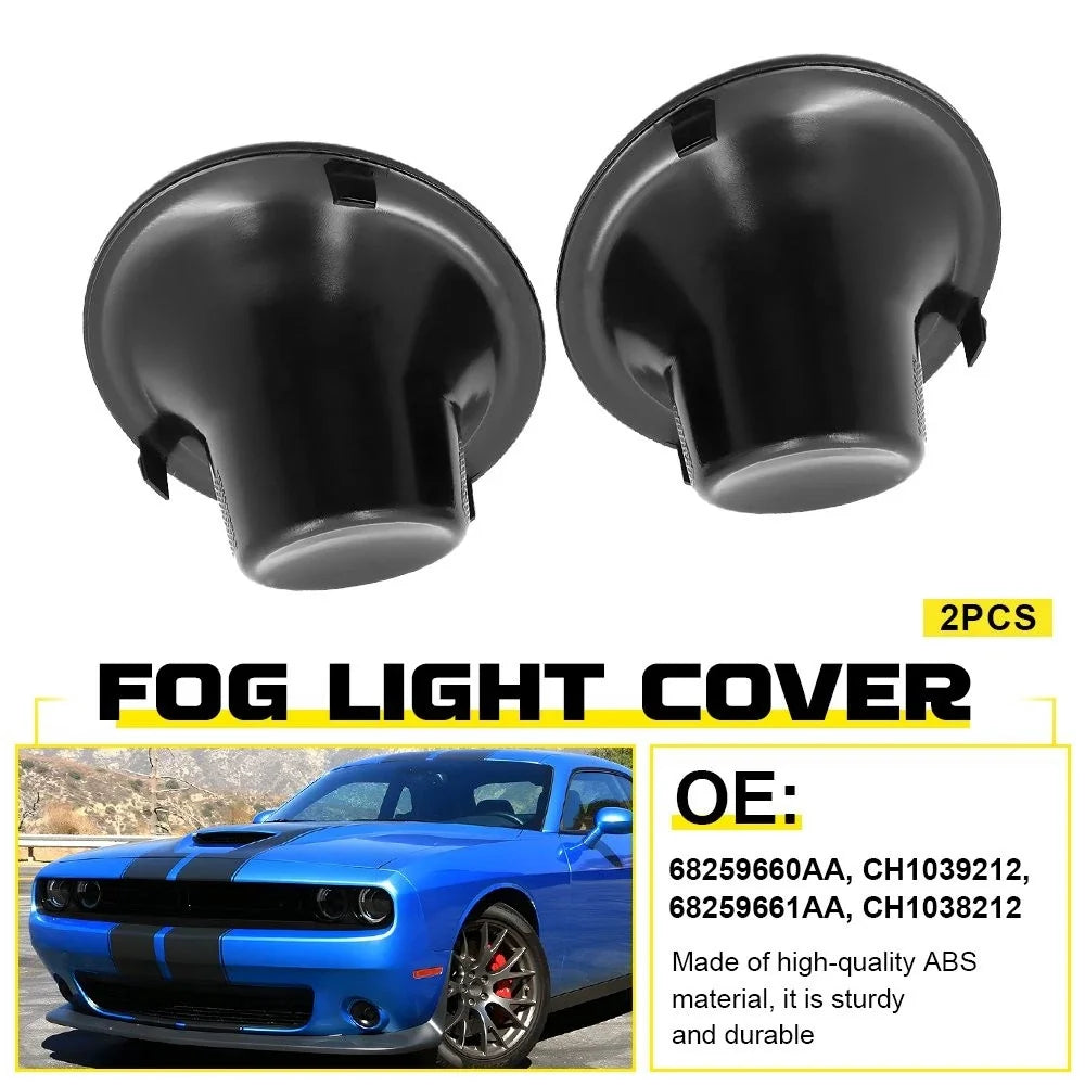 Pair Front Fog Light Covers for Dodge Challenger (2017–2023) 68259661AA