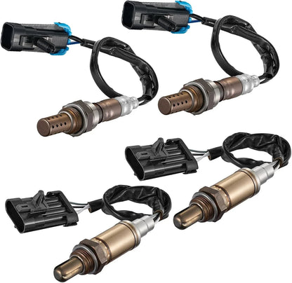 4X O2 Sensors for Chevrolet Suburban 1500 (2000-2002) Up/Downstream