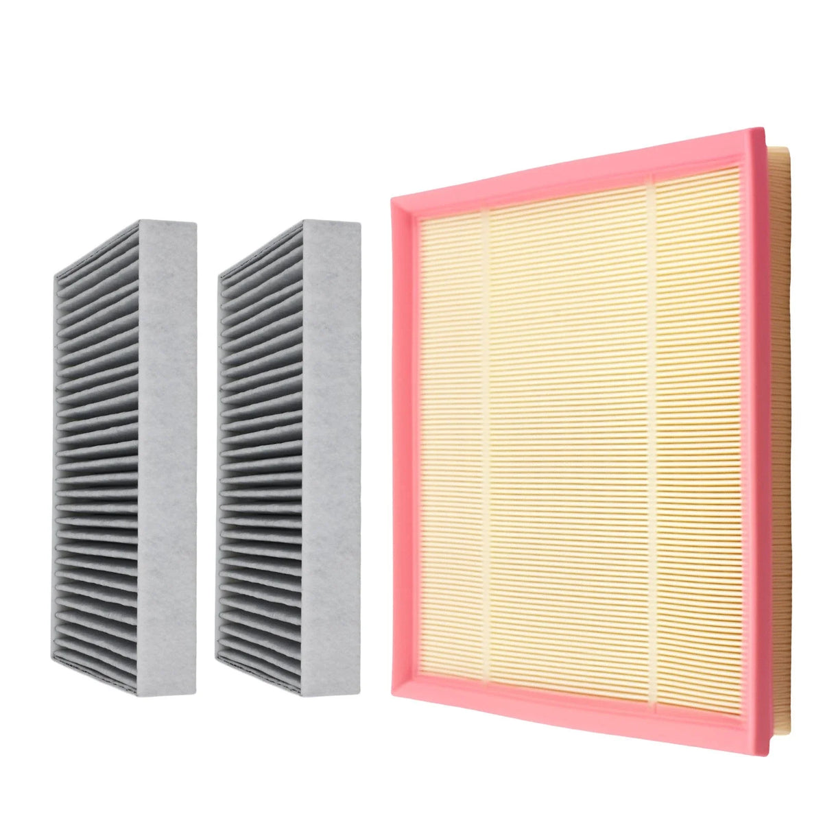 Engine Cabin Air Filter Set of 3 for BMW 530i (2017–2018), X6 (2019)