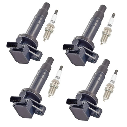 Set of 4 Ignition Coils + Spark Plugs for Toyota Corolla Matrix MR2 (2000–2008) UF247