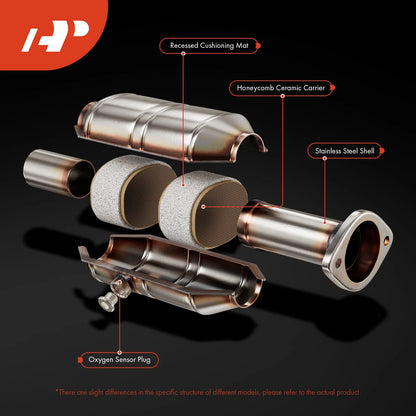 Front Catalytic Converter Pair for Frontier, Xterra (1999-2001)