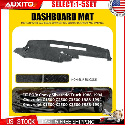 Set of 1 Dashboard Cover for Chevy Silverado C1500 K1500 K2500 1988-1994