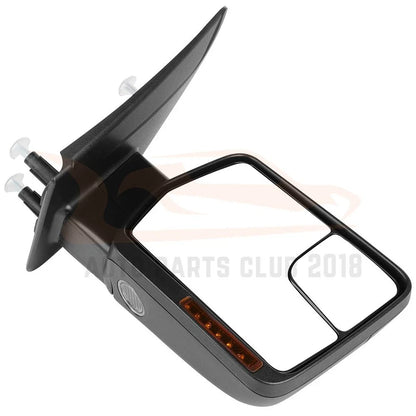 Turn Signal Puddle Light Mirrors 2X Power Heated for Ford F150 2004-2014