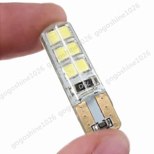 Bright White T10 LED Car Bulbs 12SMD - No Error