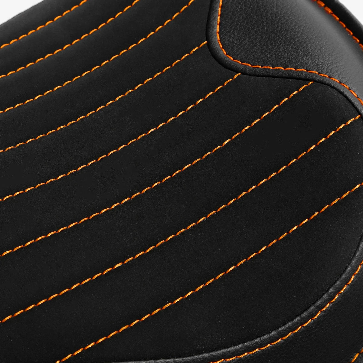 Solo Seat - Black and Orange for Harley Dyna Street Bob FXDB 2007-2017