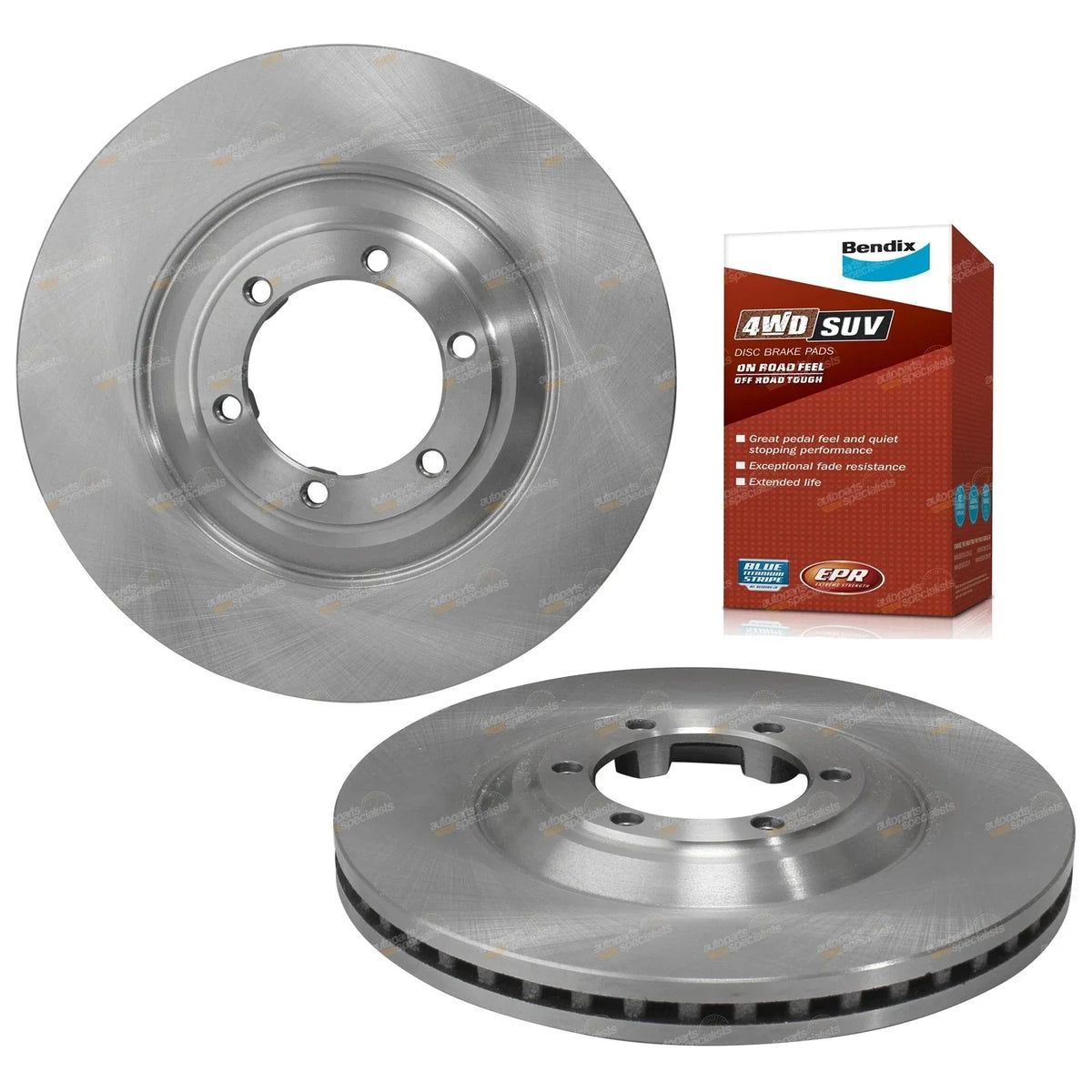 Disc Brake Rotors and 4WD Pads for D-Max MU-X