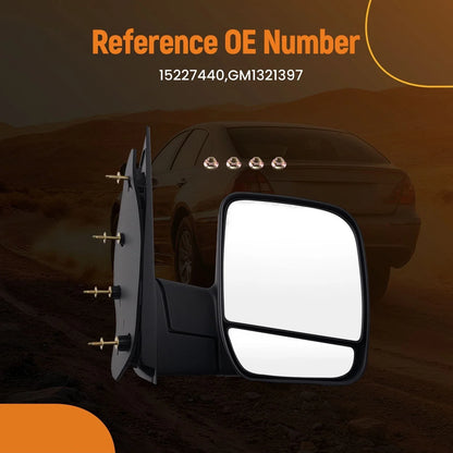 Right Manual Side Mirror for Ford E-150 E-250 E-350 (2003–2013) GM1321397