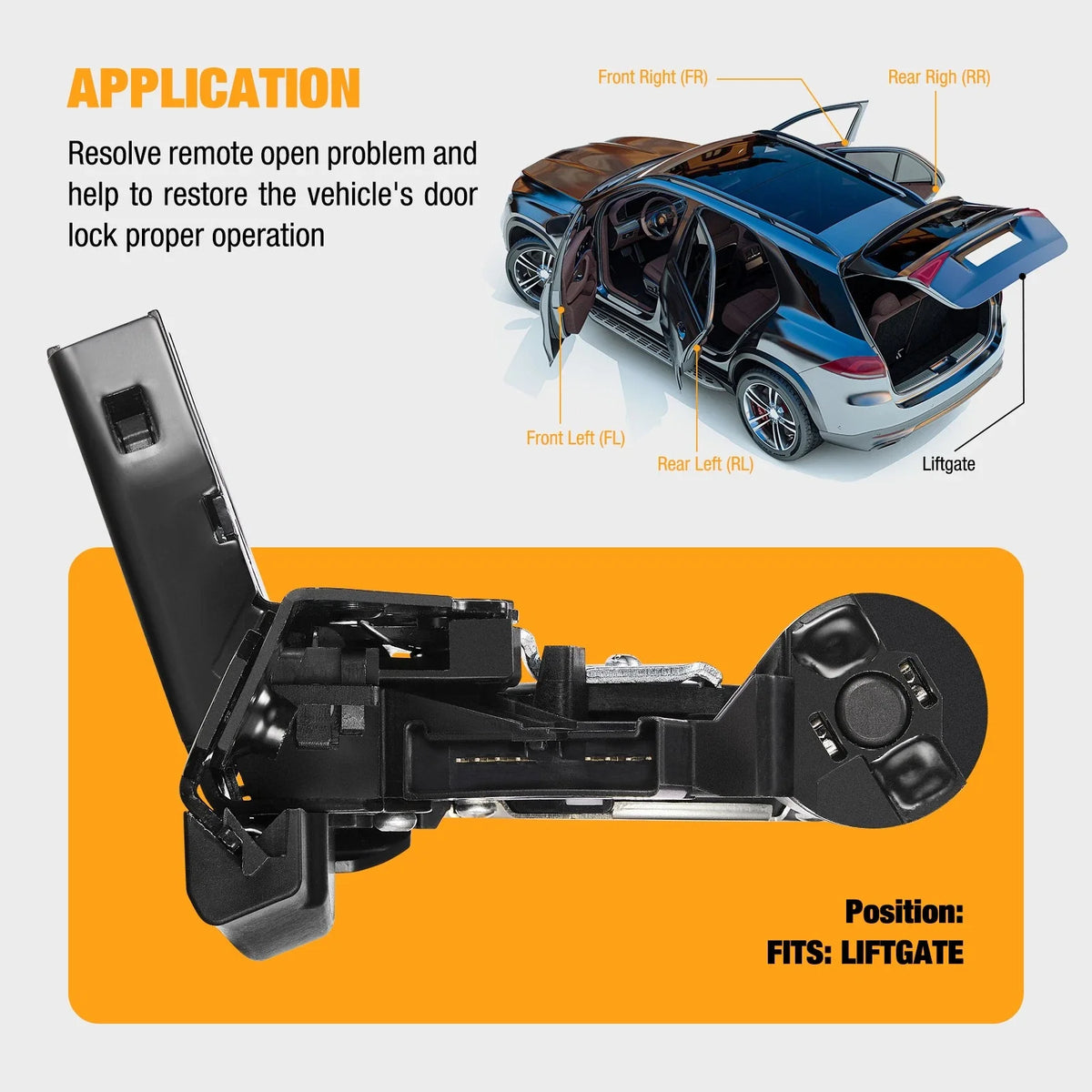 Rear Trunk Latch Lock Actuator with Motor for 2019-2023 Chevrolet Blazer