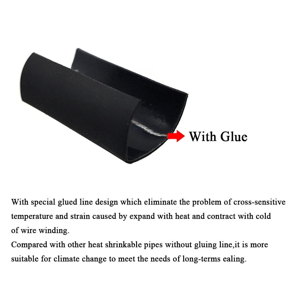 15FT Waterproof Heat Shrink Tubing 3/32" Red Dual Wall