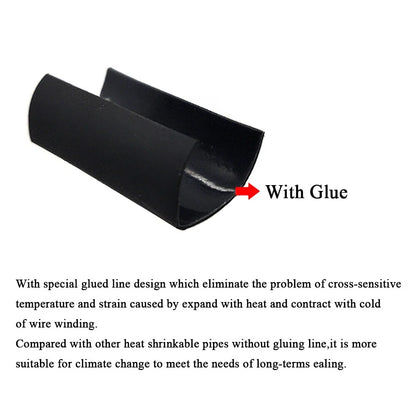 15FT Waterproof Heat Shrink Tubing 3/32" Red Dual Wall