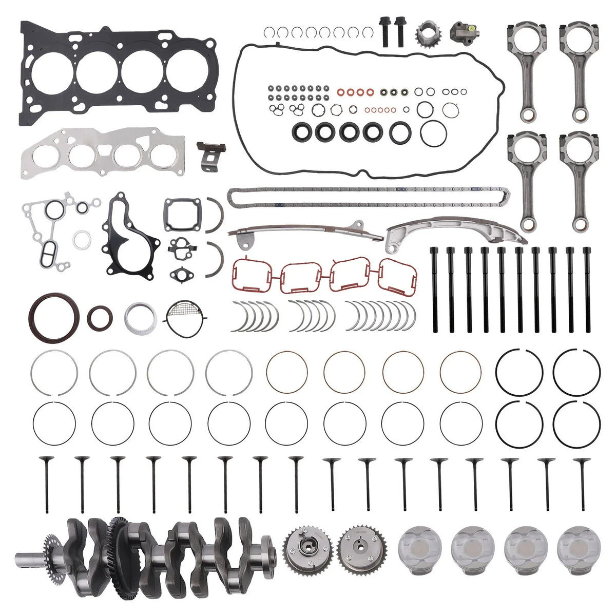 2AR-FE Engine Overhaul Rebuild Kit for Toyota Camry RAV4 Scion tC (2009–2016)