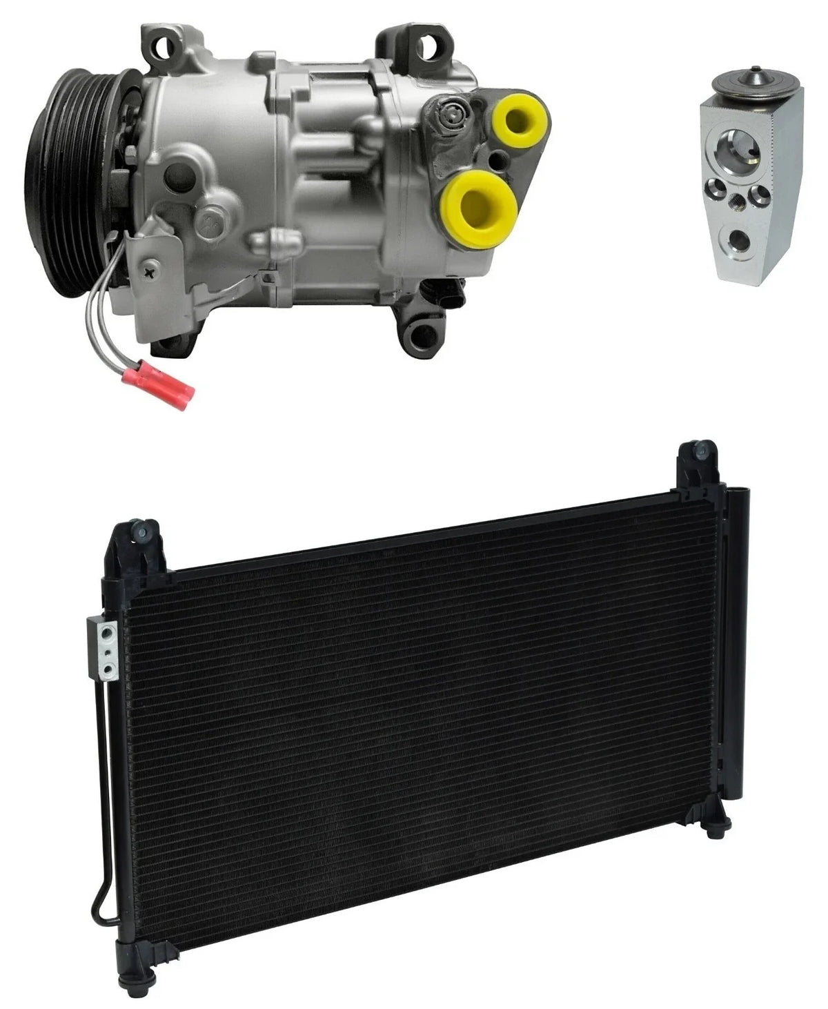 AC Compressor Kit with Condenser for GMC Sierra 3500 HD 6.6L (2018–2018)